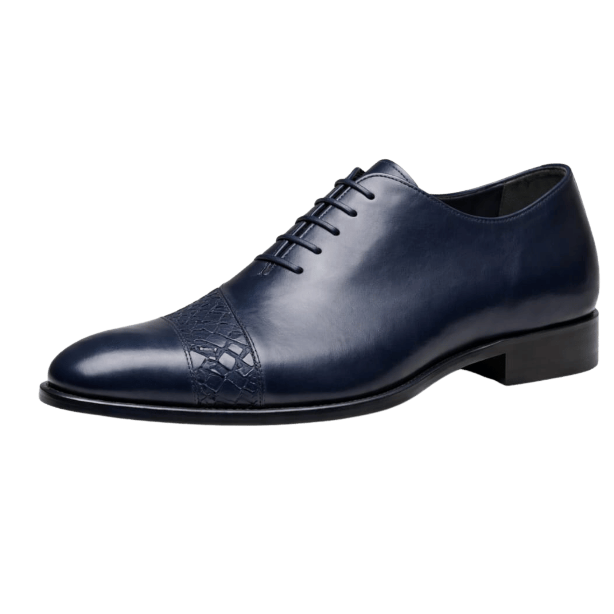 Jenzya Midnight Croc Cap-Toe